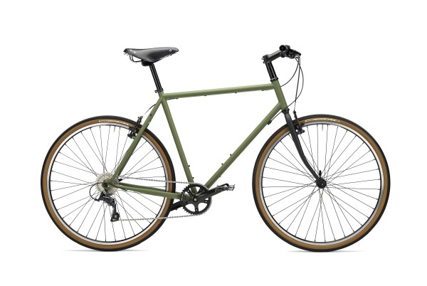 Simon-Bikes Urban Stahlrahmen, shimano 9-fach, RAL 6003 matt, RH 59 cm